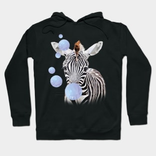 Zebra with bubblegum Hoodie